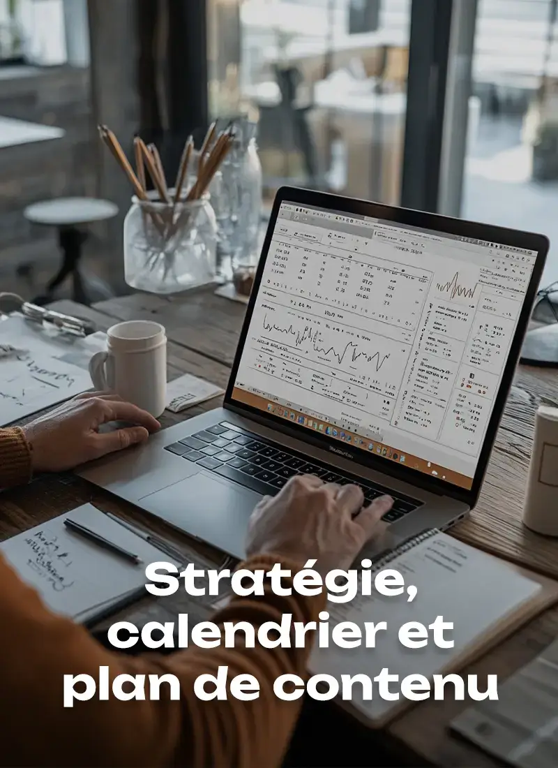 Stratégie, calendrier et plan de contenu